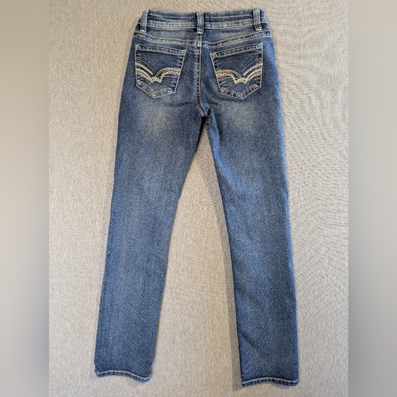 Warehouse One Straight Leg Jeans Women's 24 Reg Medium Wash Blue 2 Pair - Picture 12 of 14